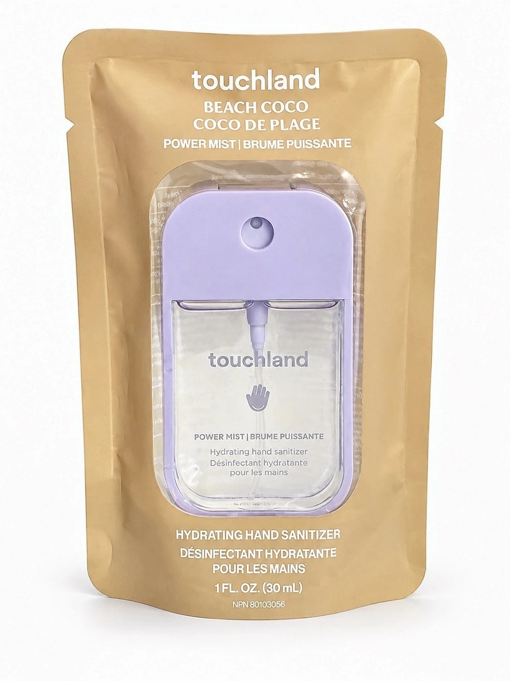 touchland Beach Coco Power Mist Hydrating Hand Sanitizer